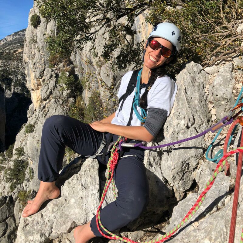 journée escalade au féminin par expédition verticale dans les gorges du Verdon